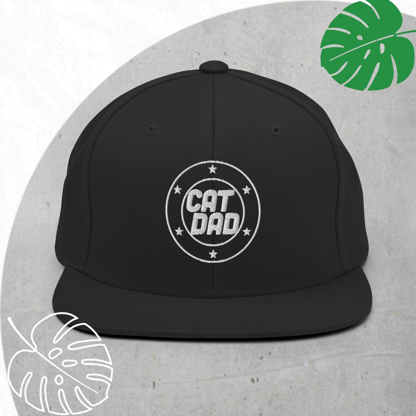 Cat Dad Snapback hat