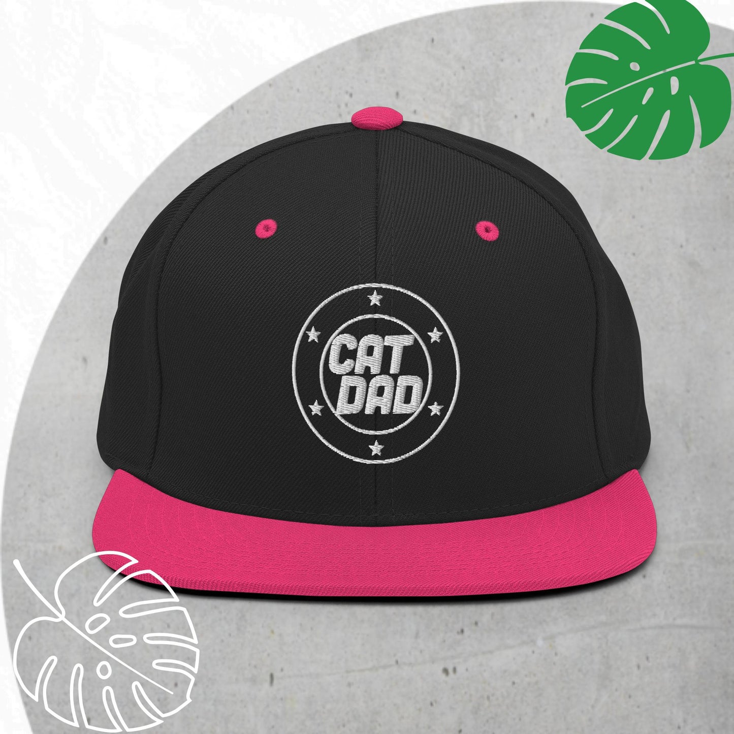 Cat Dad Snapback hat