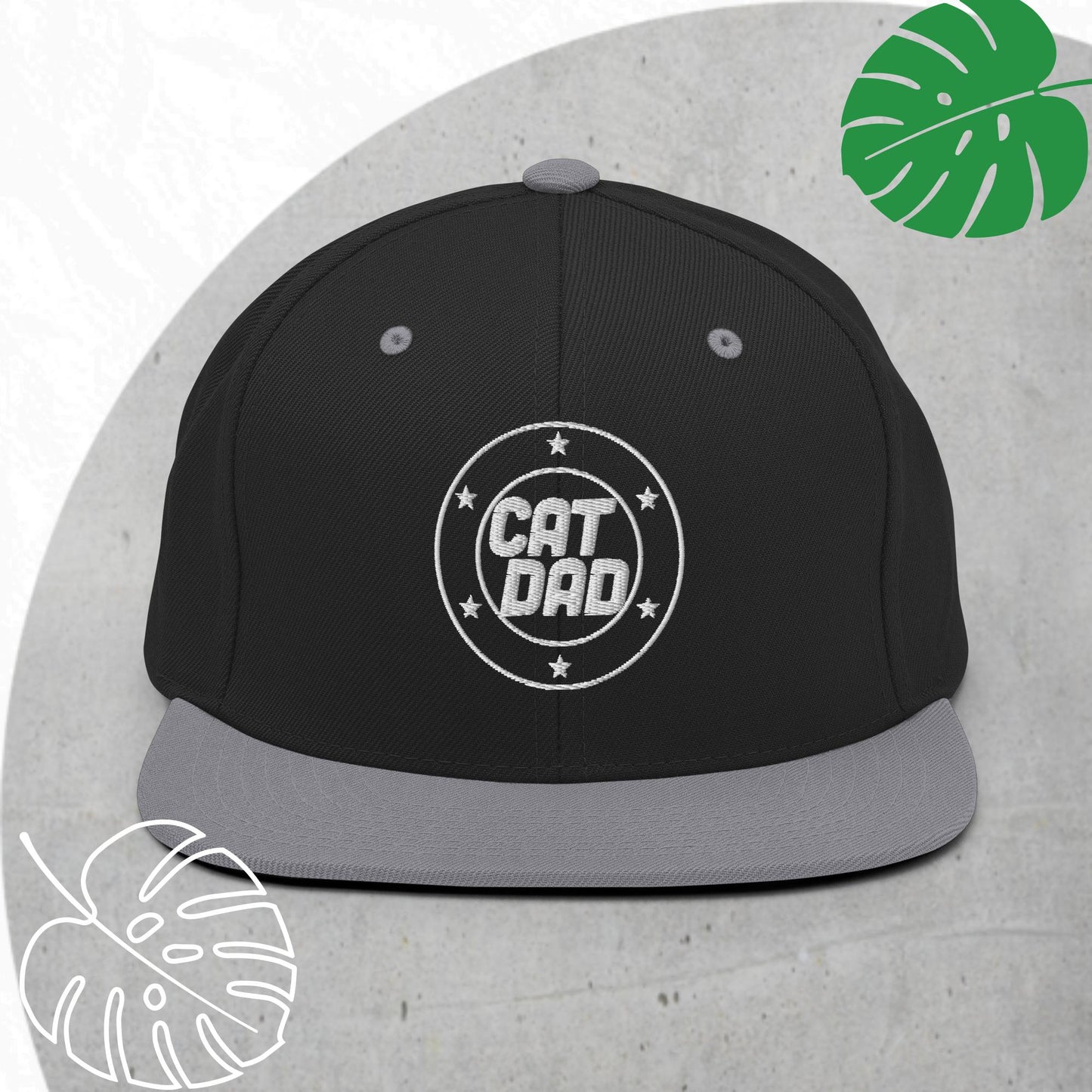 Cat Dad Snapback hat