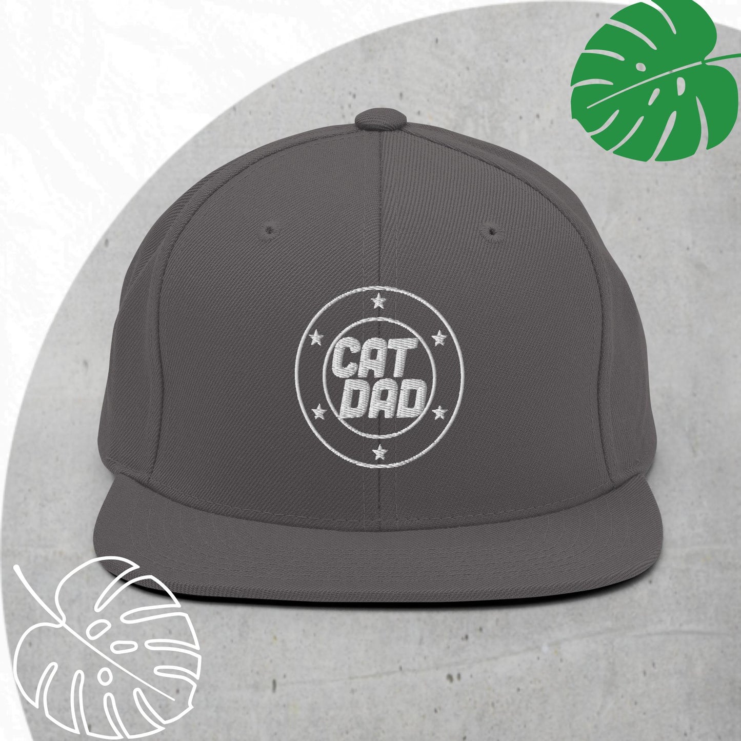 Cat Dad Snapback hat