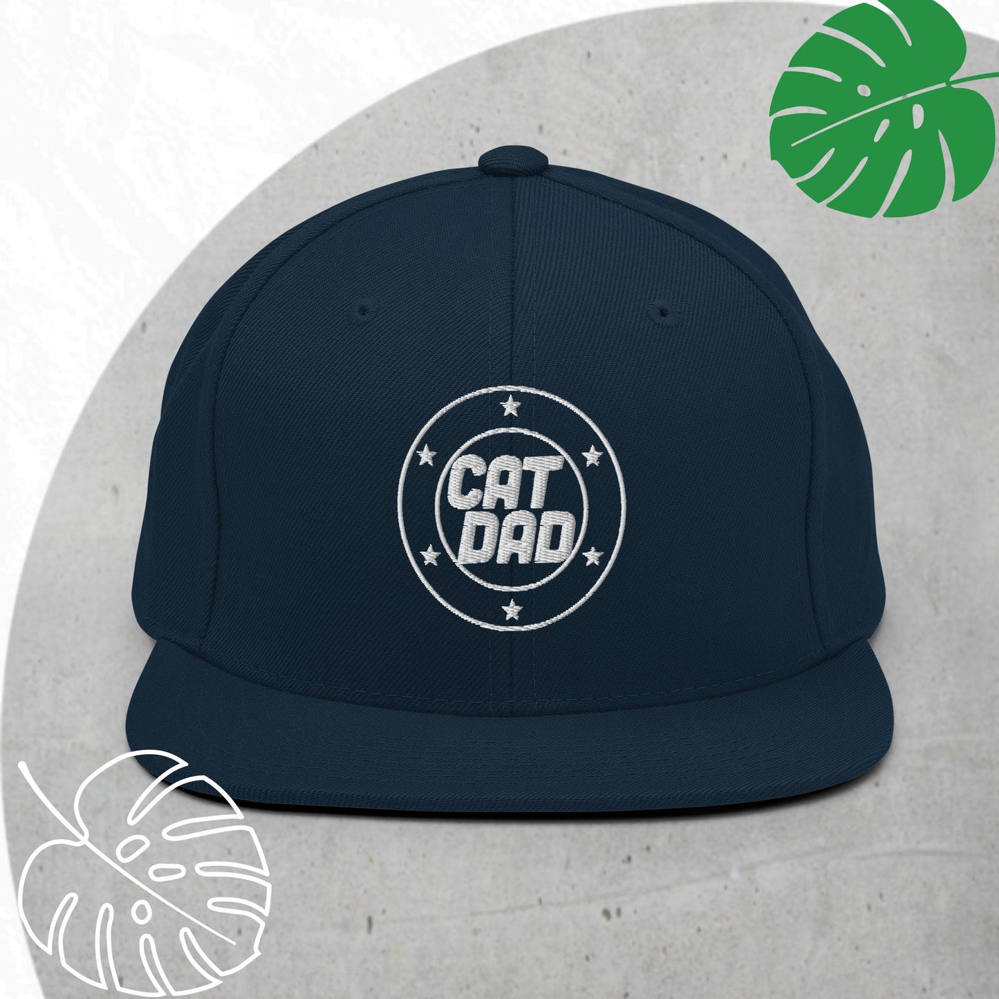 Cat Dad Snapback hat