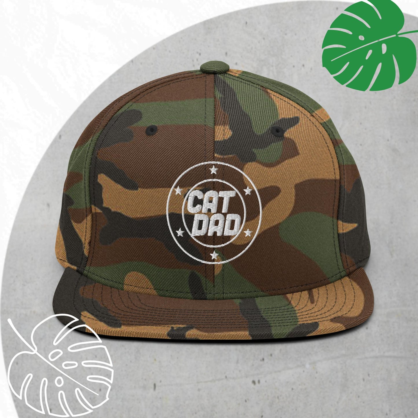 Cat Dad Snapback hat