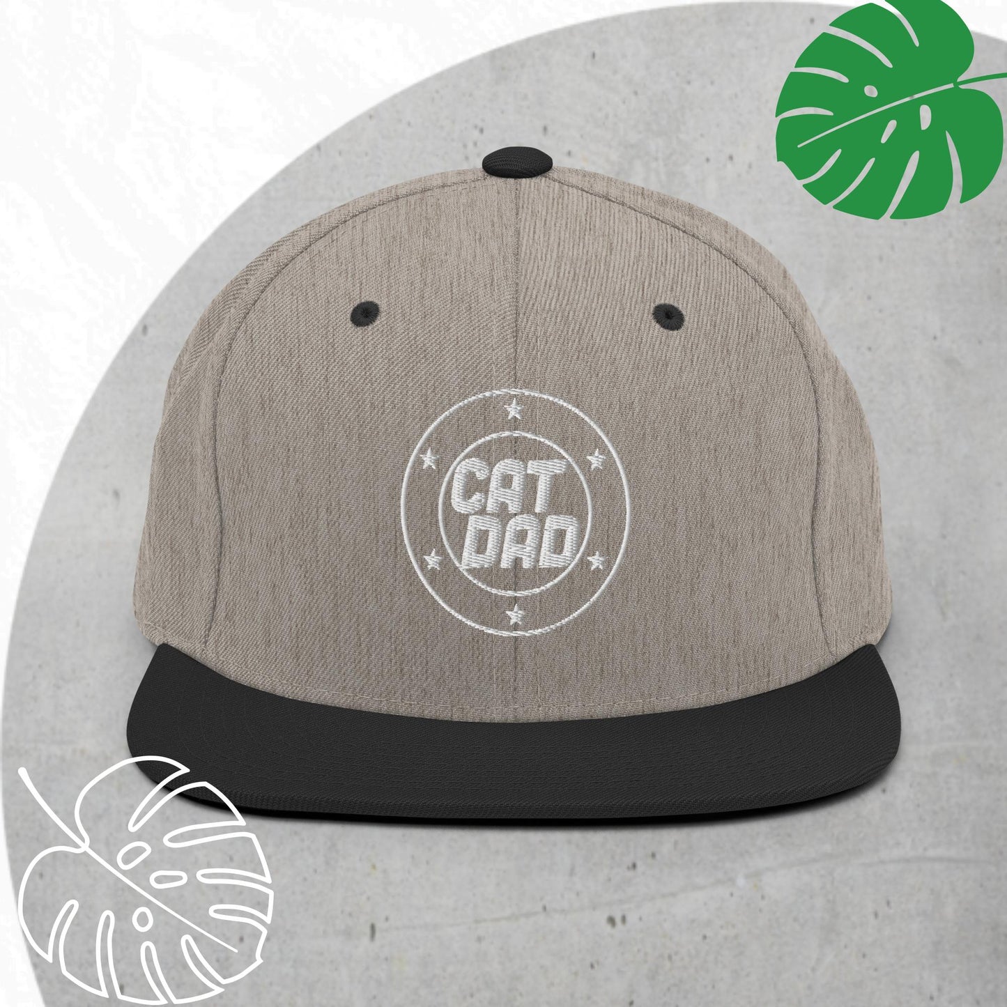 Cat Dad Snapback hat
