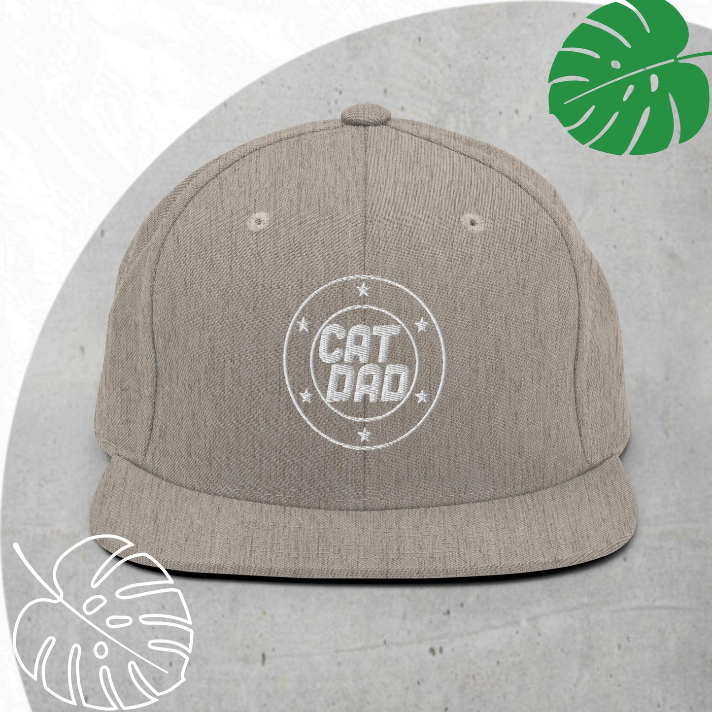 Cat Dad Snapback hat