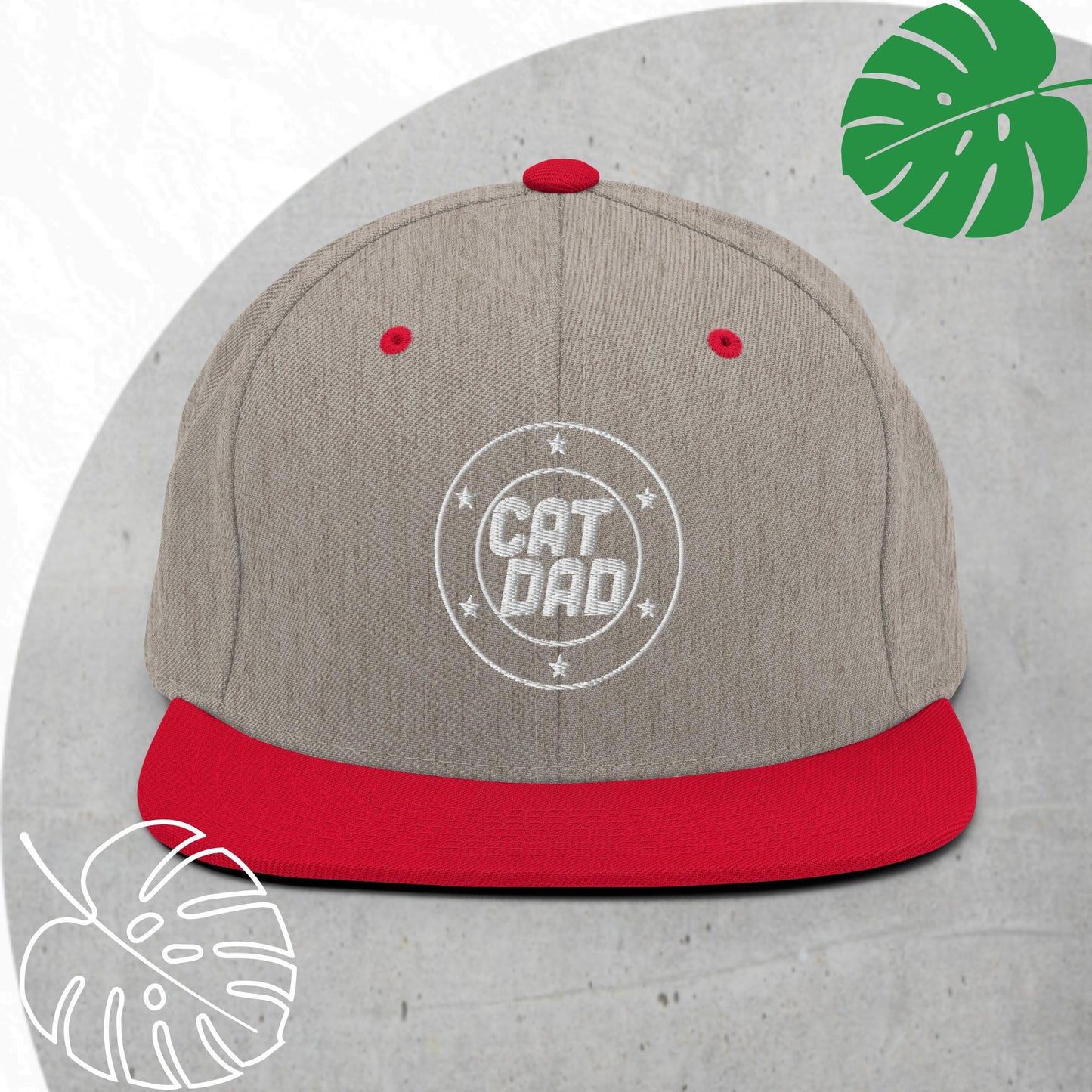 Cat Dad Snapback hat