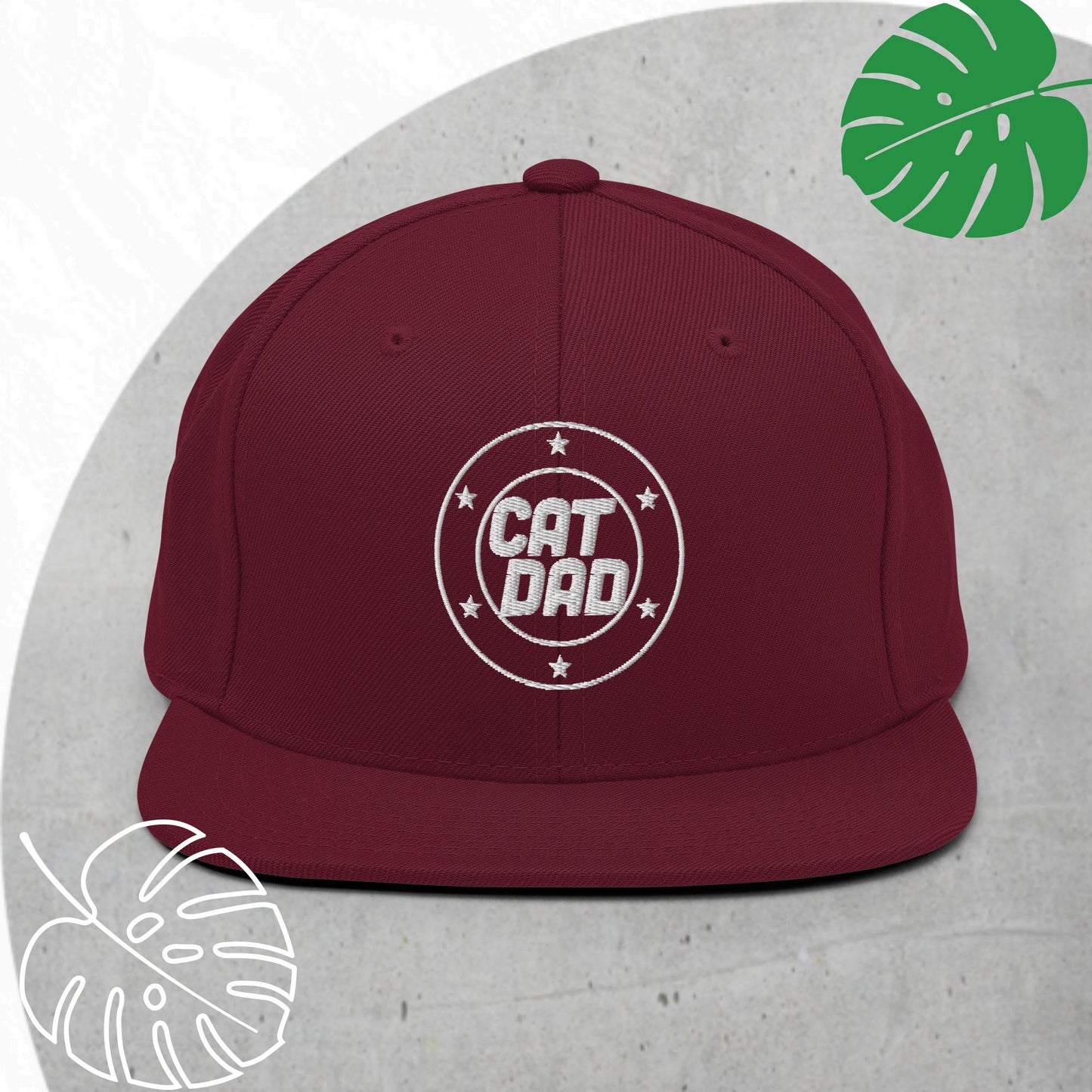 Cat Dad Snapback hat