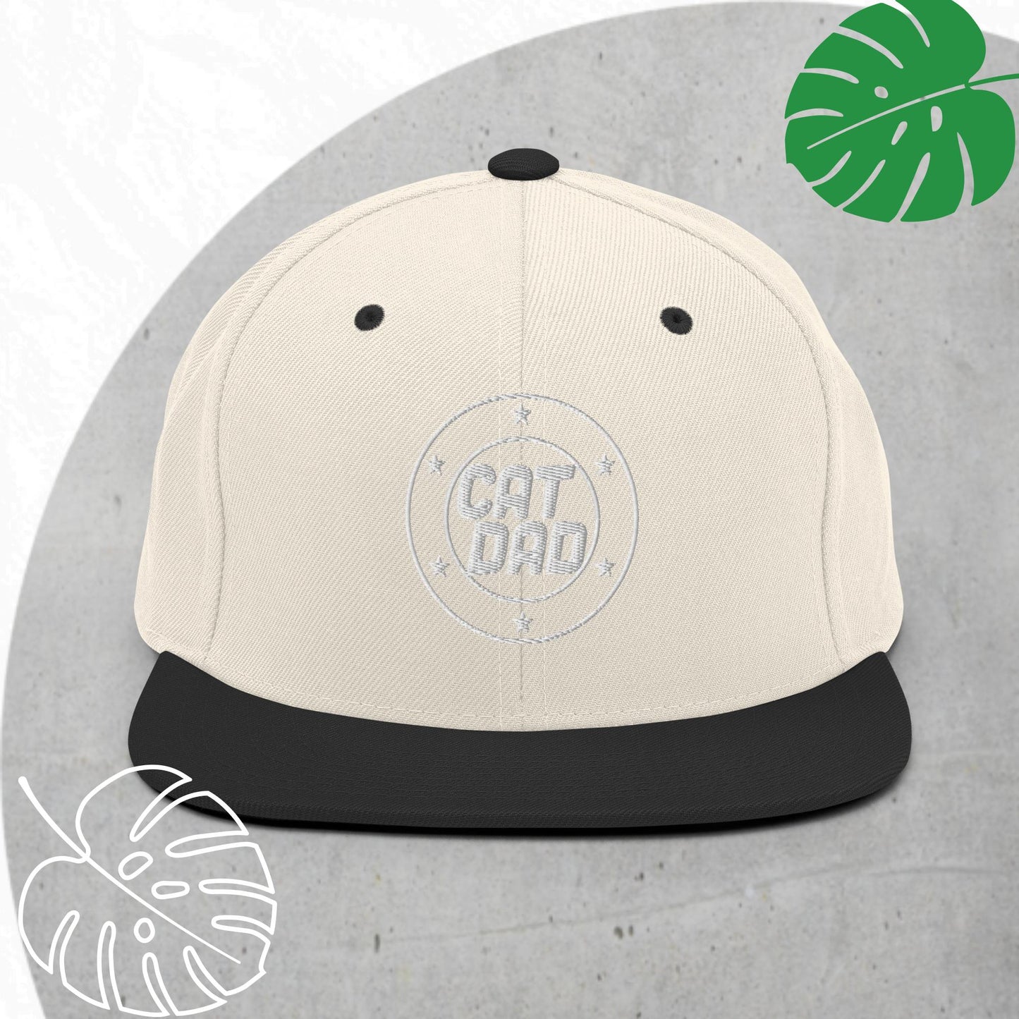 Cat Dad Snapback hat