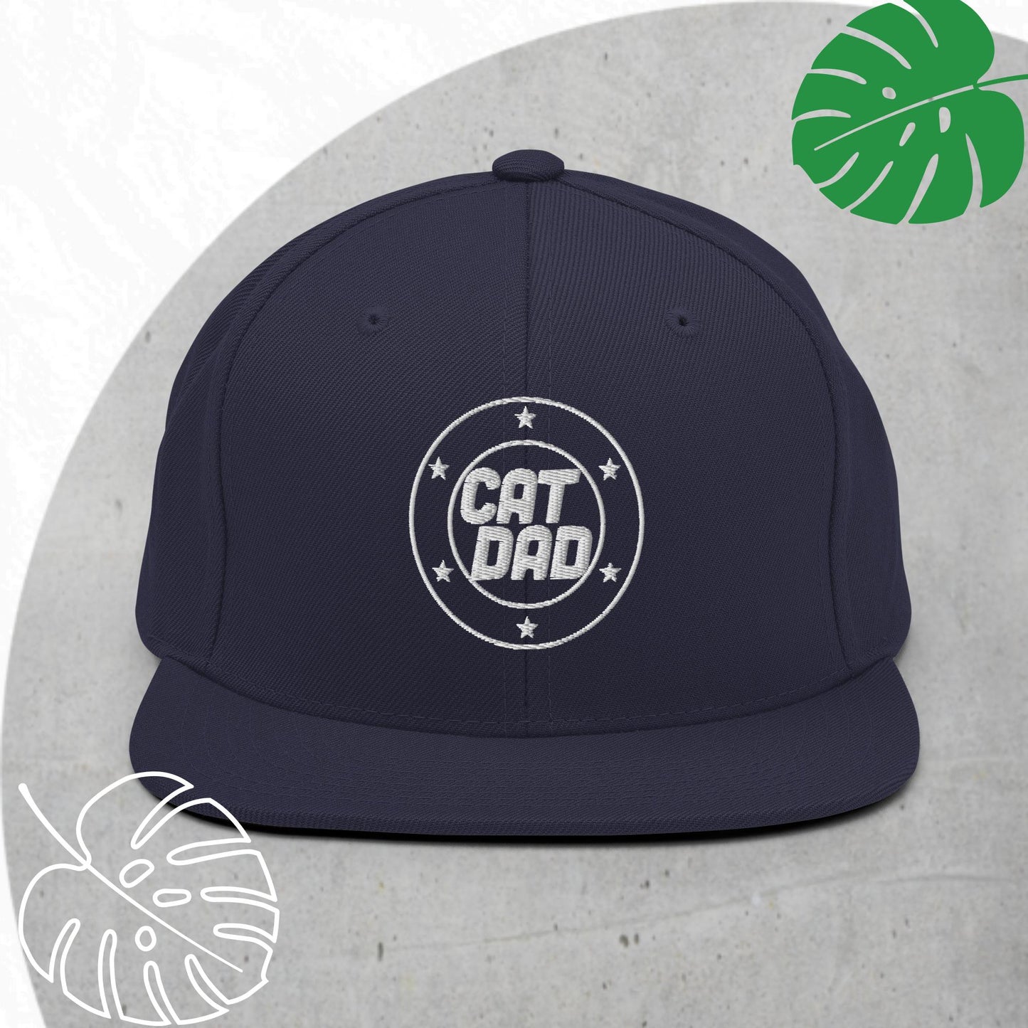 Cat Dad Snapback hat