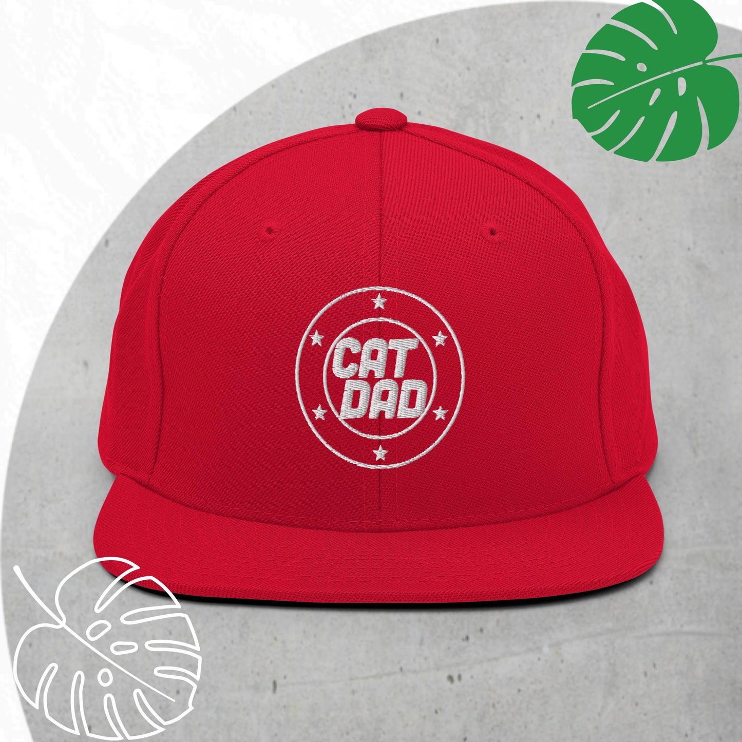 Cat Dad Snapback hat