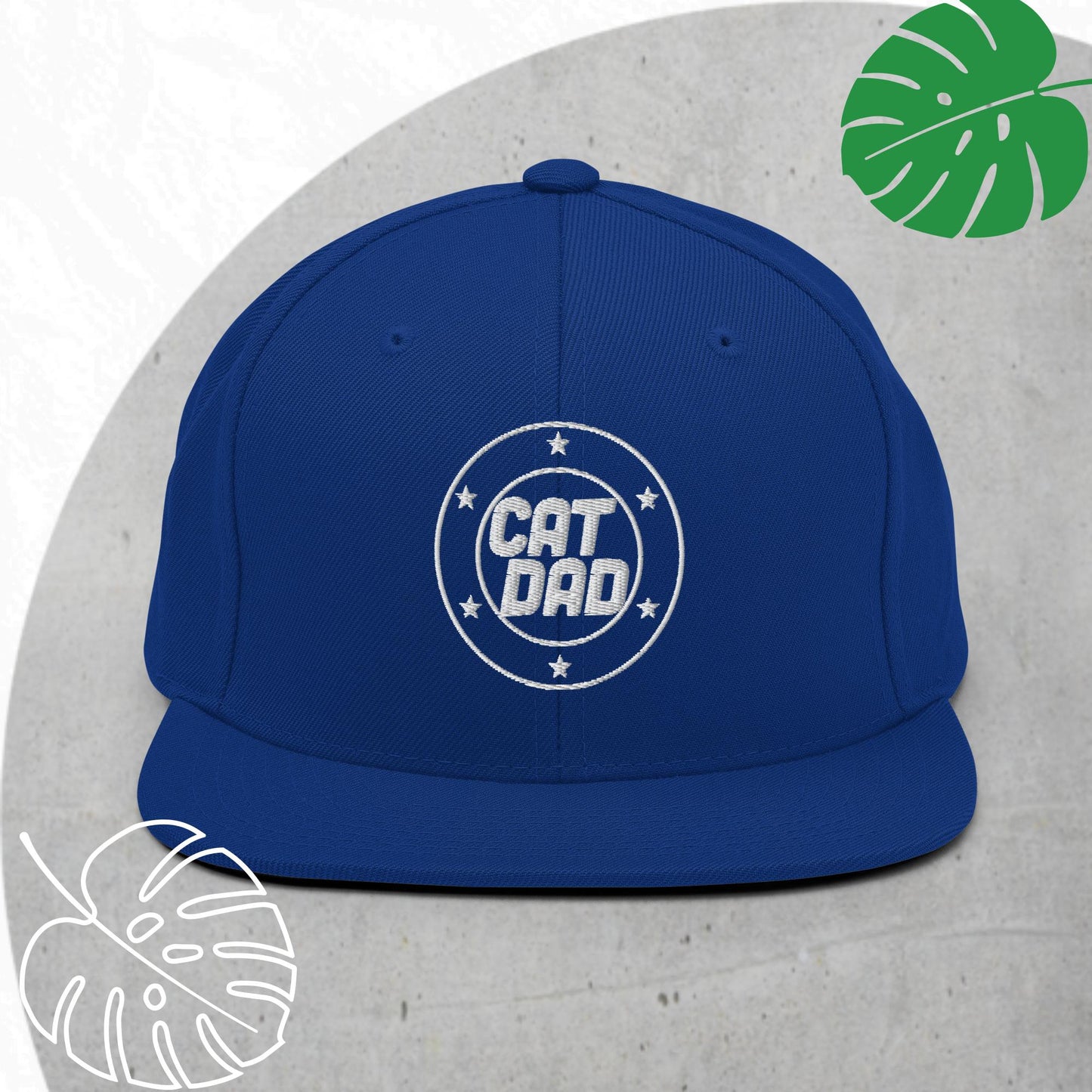 Cat Dad Snapback hat