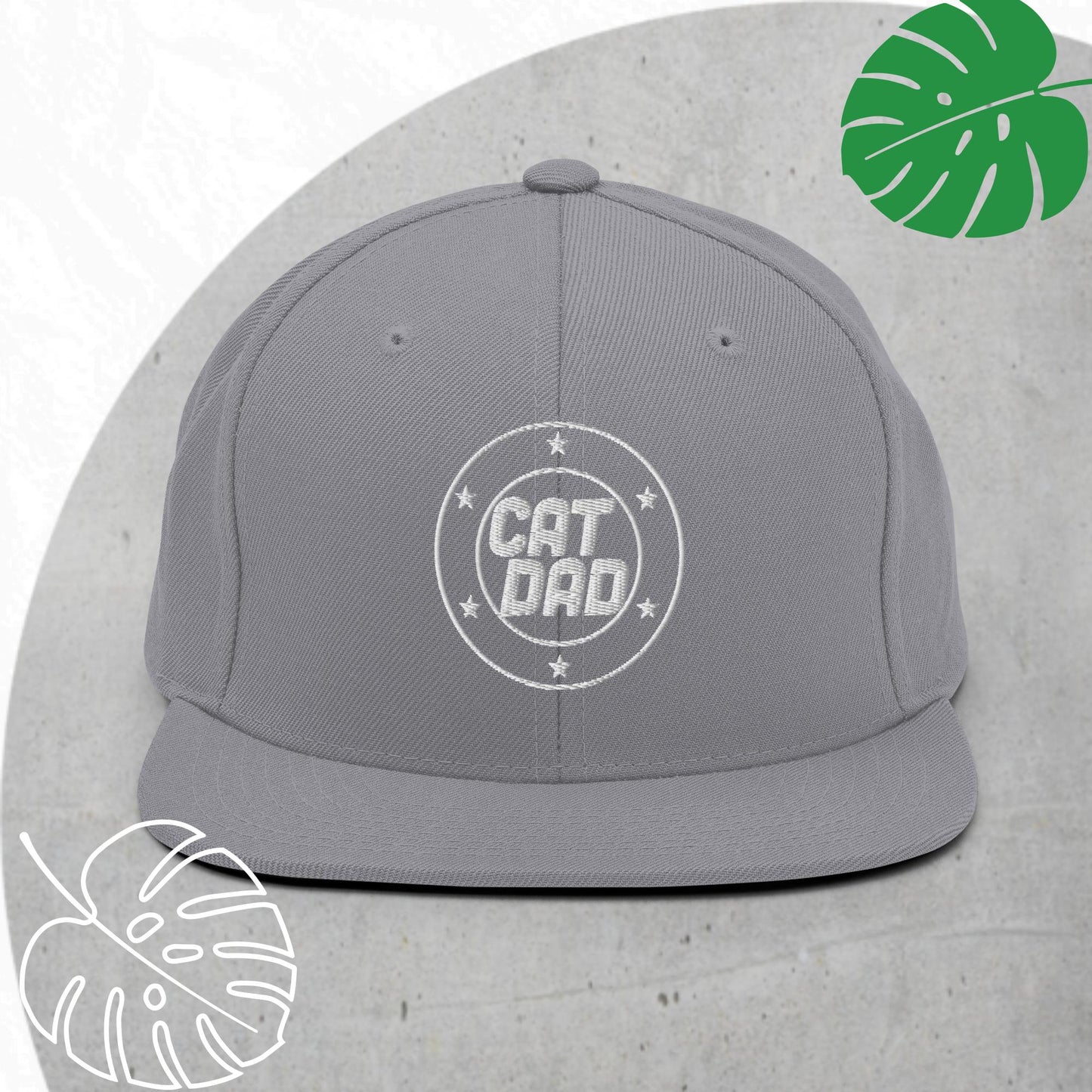 Cat Dad Snapback hat
