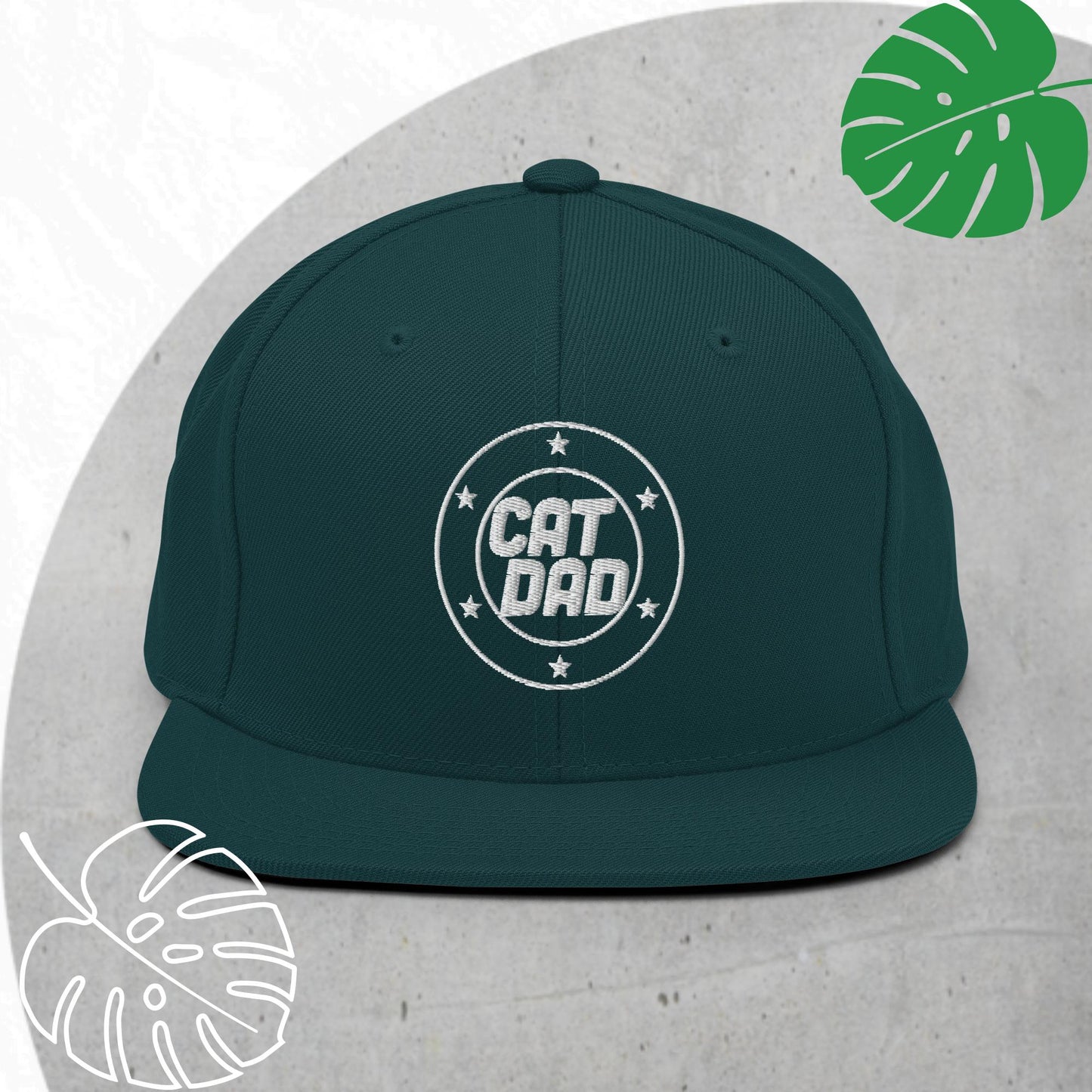 Cat Dad Snapback hat