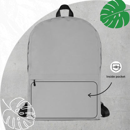 Gray backpack