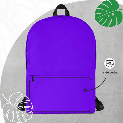 Purple backpack