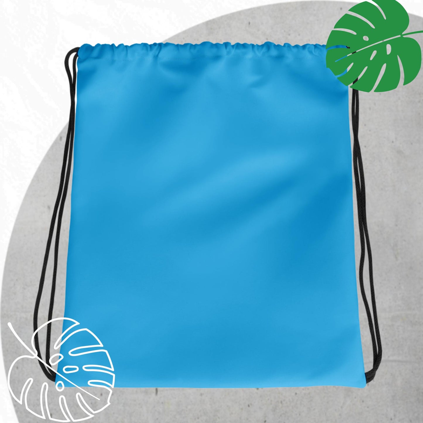 Blue (light) drawstring bag