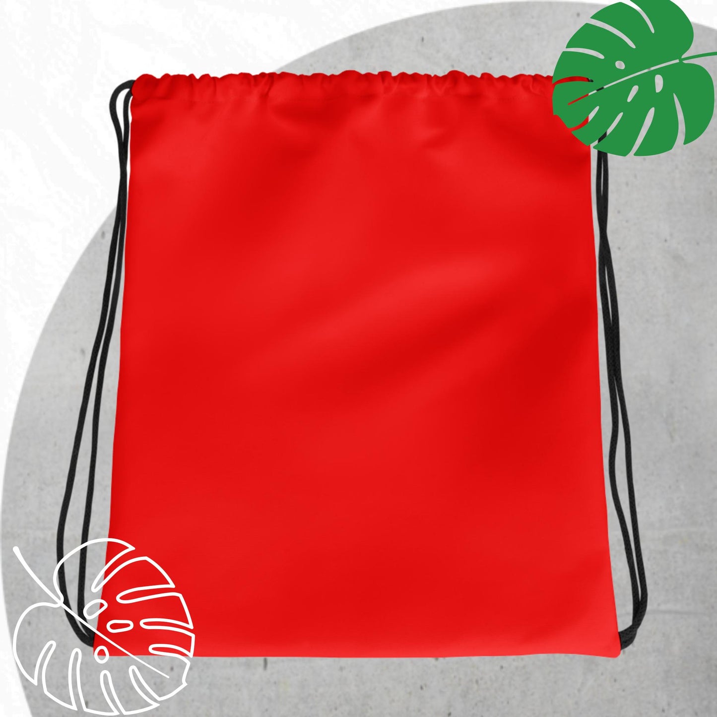 Red drawstring bag