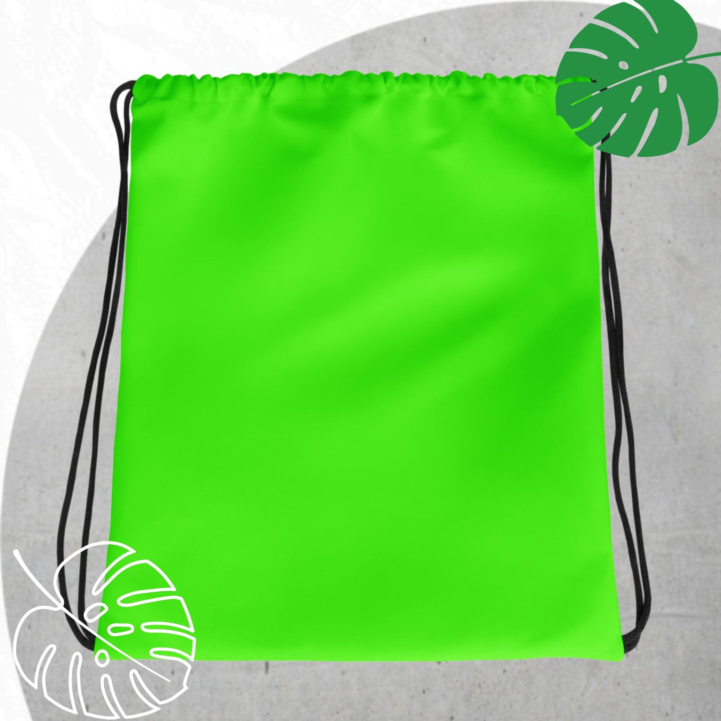 Green (neon) drawstring bag