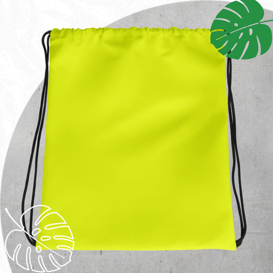 Yellow (neon) drawstring bag