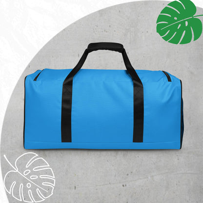 Blue (light) duffle bag