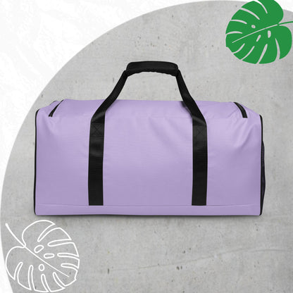 Lavender duffle bag