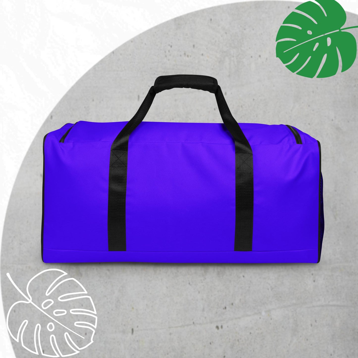 Purple duffle bag