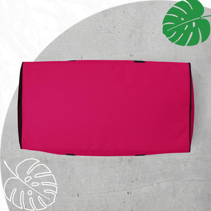 Fuchsia duffle bag