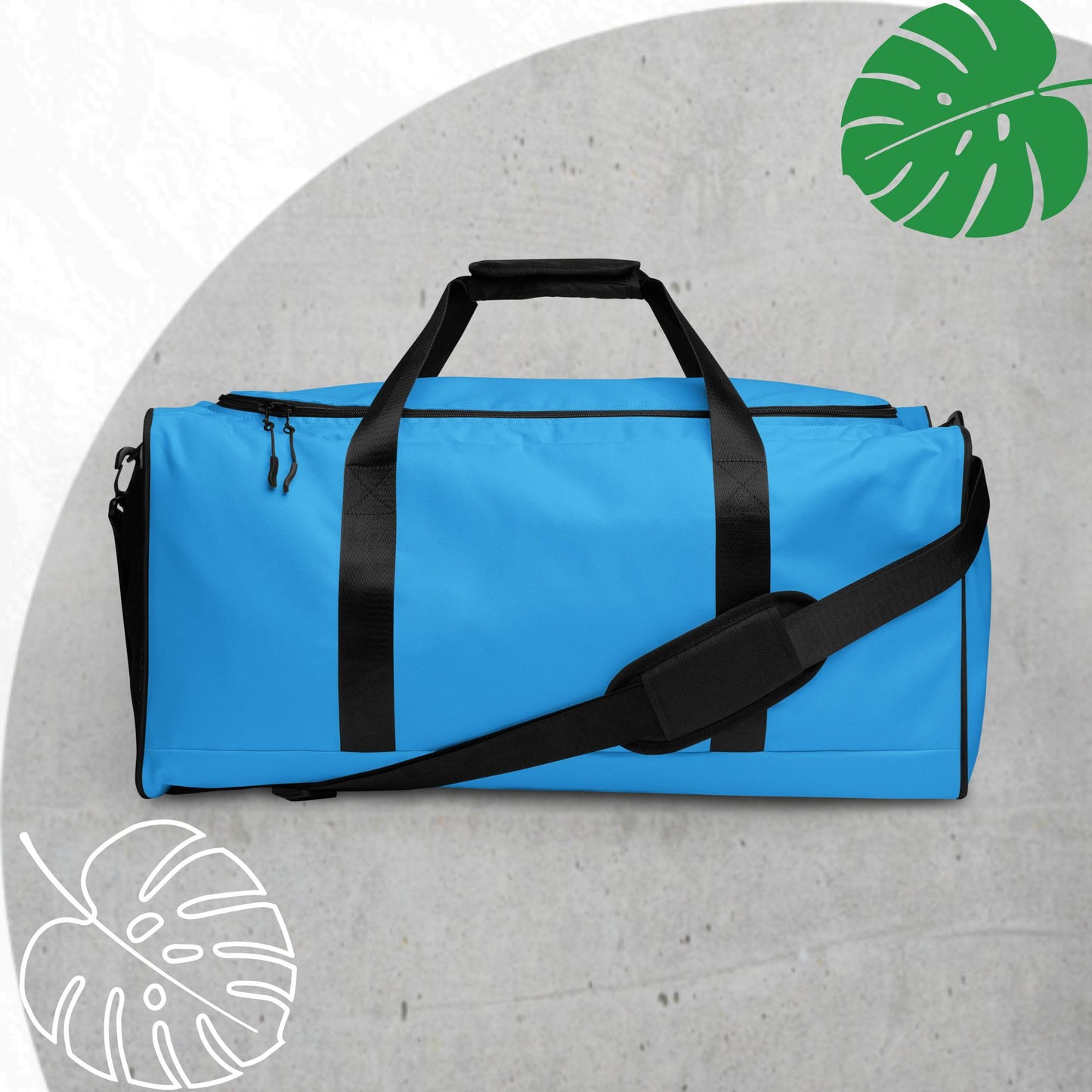 Blue (light) duffle bag