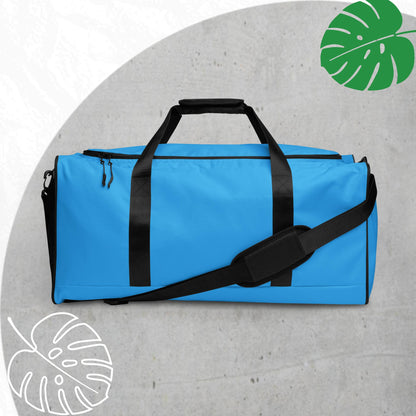 Blue (light) duffle bag