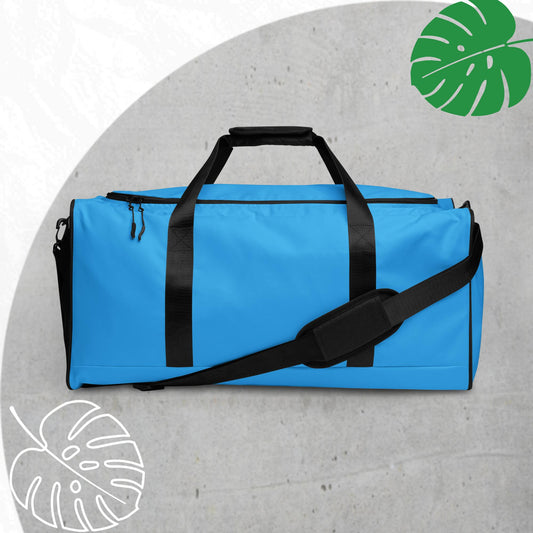 Blue (light) duffle bag