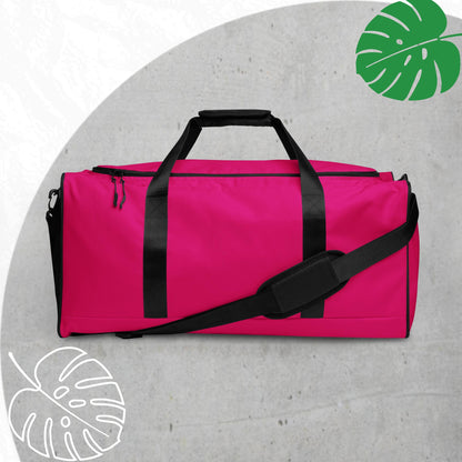 Fuchsia duffle bag