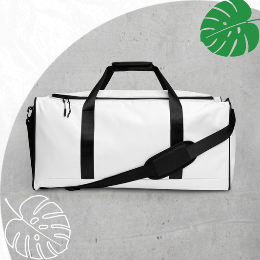 White duffle bag