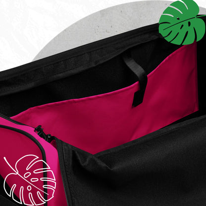 Fuchsia duffle bag