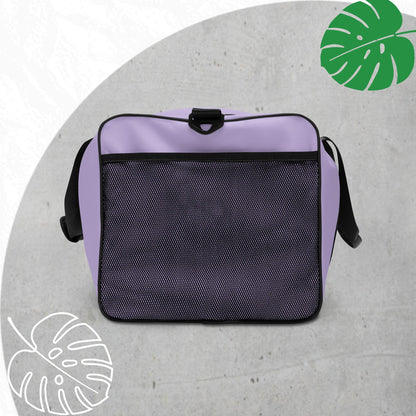 Lavender duffle bag