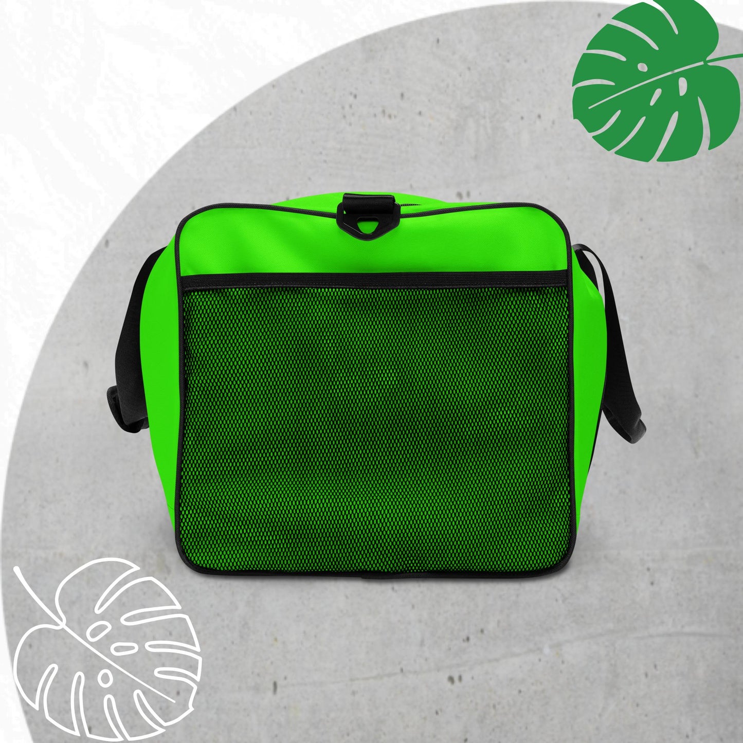 Green (neon) duffle bag