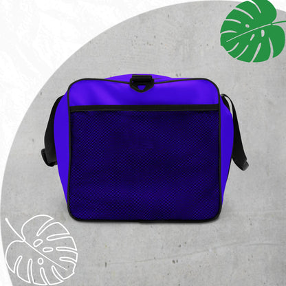 Purple duffle bag