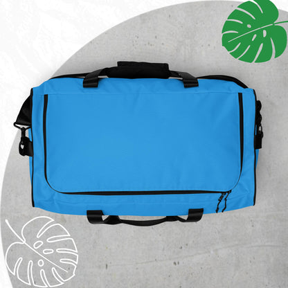 Blue (light) duffle bag