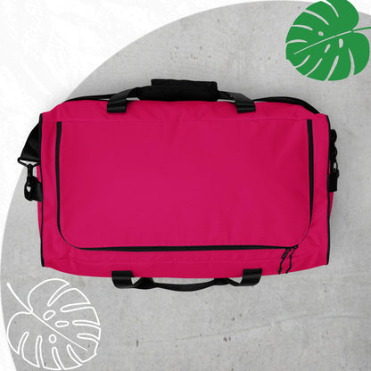 Fuchsia duffle bag