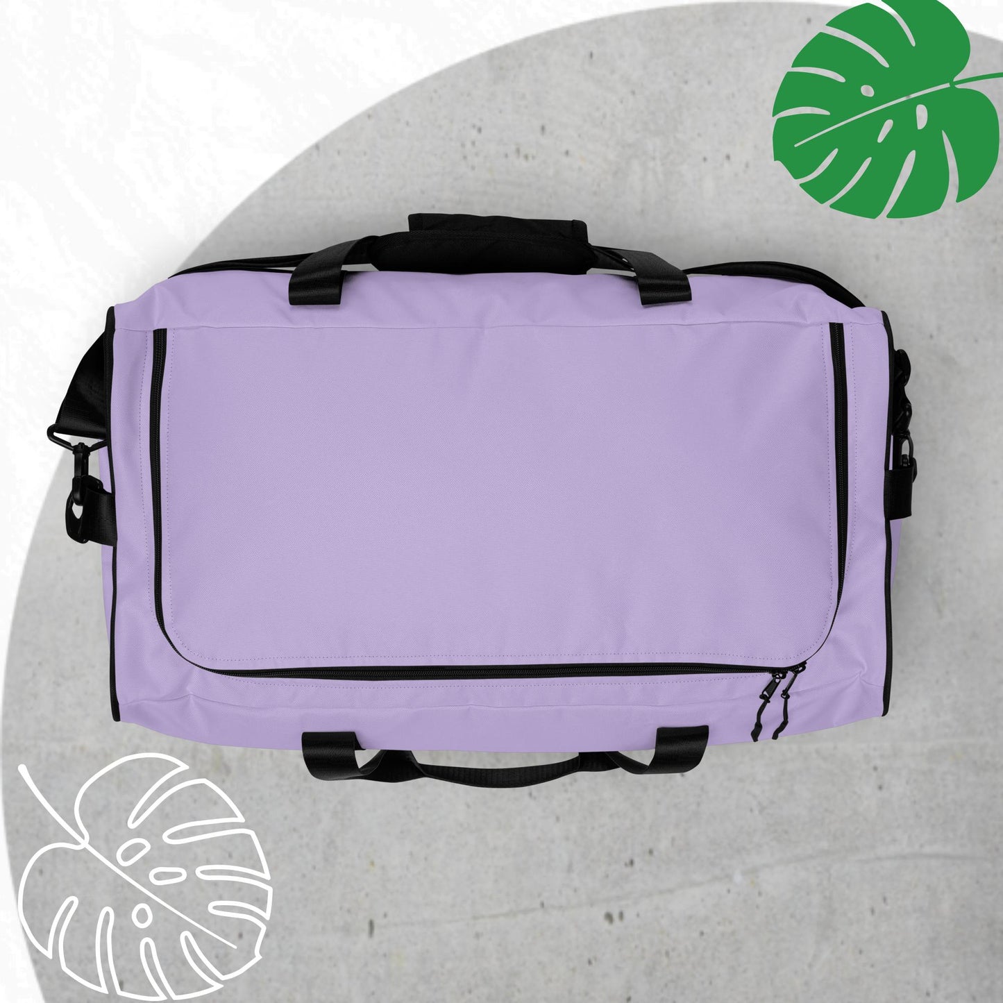 Lavender duffle bag