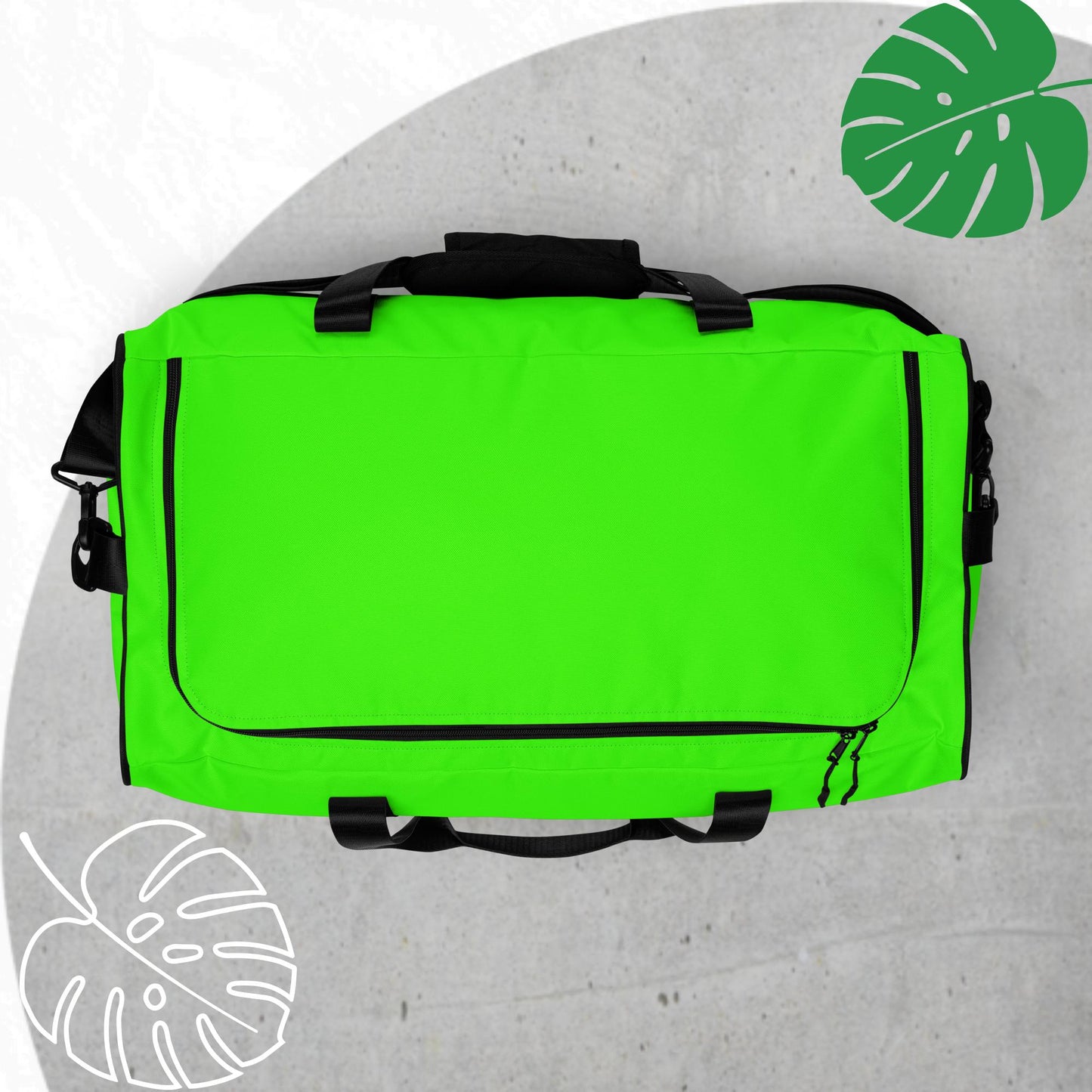 Green (neon) duffle bag