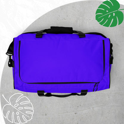 Purple duffle bag