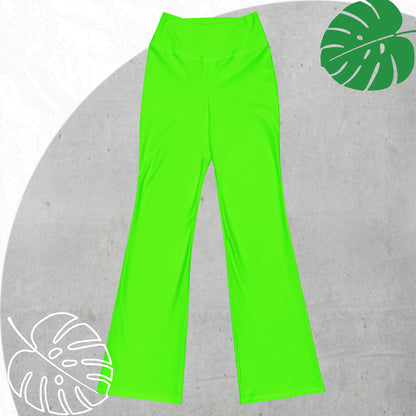 Green (neon) Flare leggings