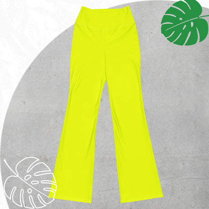 Yellow (neon) Flare leggings