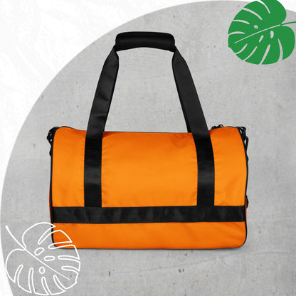 Orange gym bag