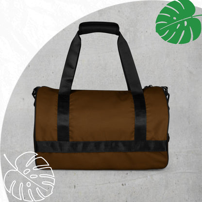 Brown gym bag