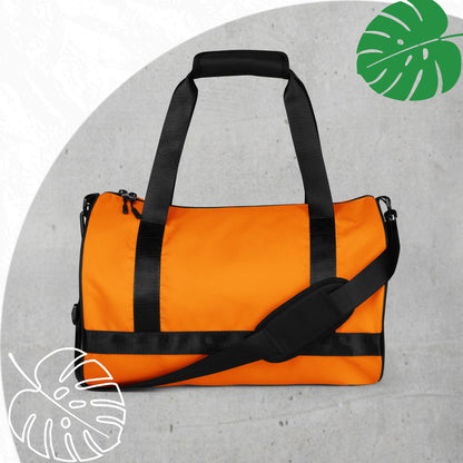 Orange gym bag