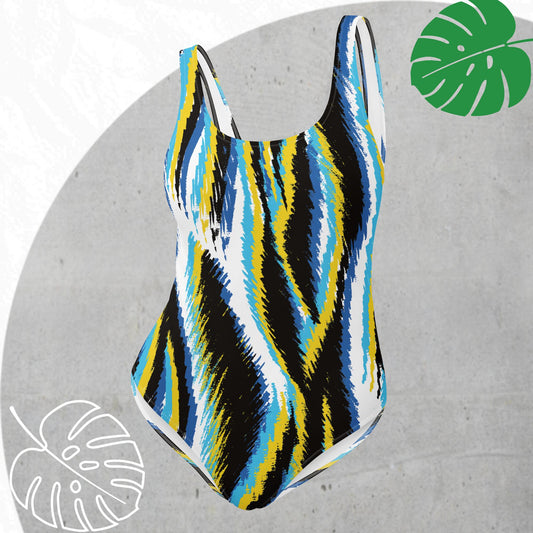 Vibrant Stripes Swimsuit