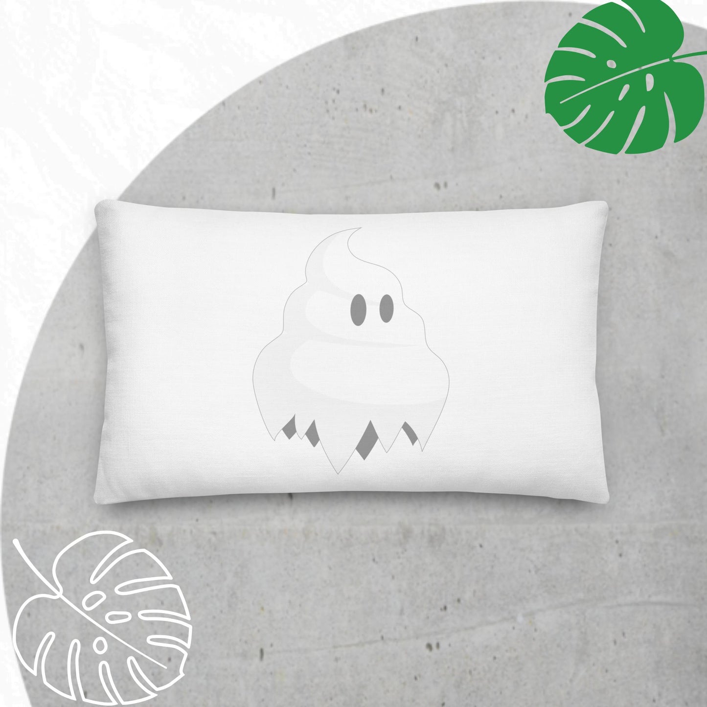 Spooky-poo reversible Pillow