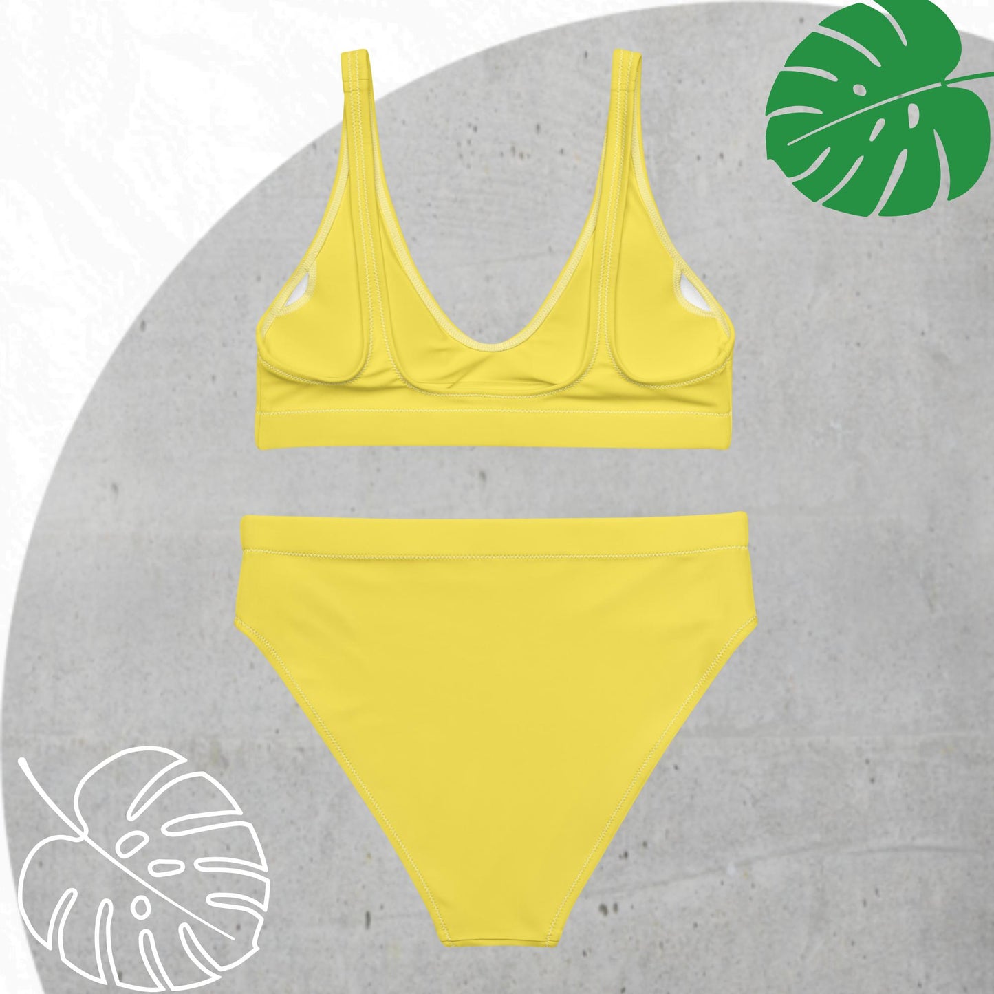 Yellow high-waisted Set