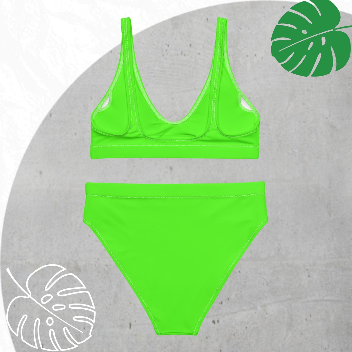 Green (neon) high-waisted Set