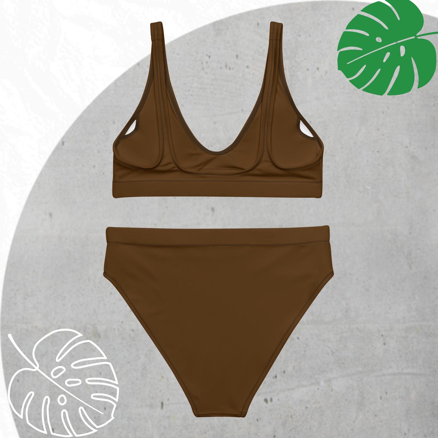 Brown high-waisted Set